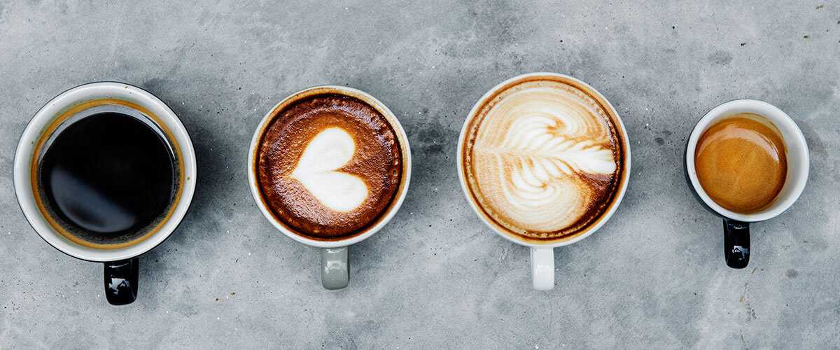 Fuentes de cafeina en distintos cafes